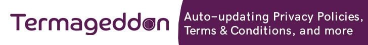 Termageddon Privacy Policy banner.